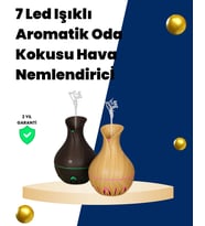 Usb Şarjlı 7 Renk Led Işıklı Sessiz Çalışan Mini Hava Nemlendirici