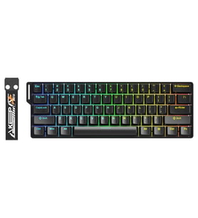 DAREU EK60 HE Black %60 YULONG Manyetik Switch 8K Hz Hall Effect Hotswap RGB İngilizce Mekanik Gaming Klavye