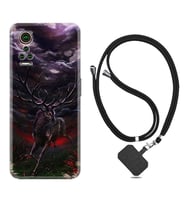 General Mobile GM 21 Pro GM 22 Pro Plus Kılıf Boyun Askılı Silikon Dark Deer 1786