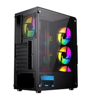 GAMEBOOSTER GB-PW908B 4-FIXED RGB Fanlı Gaming Mid-Tower PC Kasası