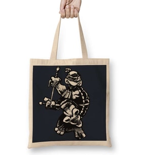 Ninja Turtles Raphael 1984 Bez Çanta Uzun Saplı