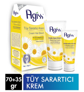 Agiss Tüy Sarartıcı Krem 70g+35g