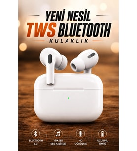 Dokunmatik Kontrollü Kablosuz Kulaklık İos Ve Android Uyumlu