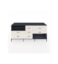 Kronos Konsol 2 Raflı 7 Çekmeceli  220x59x99 Antrasit-Antrasit/Aytaşı