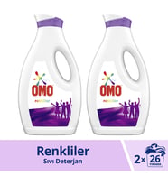 Omo Sıvı Deterjan Renkliler 1690mlx2