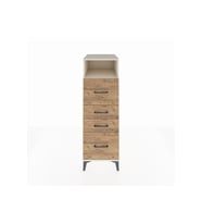 Kronos Dolap Tek Raflı 4 Çekmeceli 44x59x134 Aytaşı-Çam