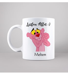 Lütfen Affet (Pembe Panter) Tasarımlı Kupa Kişiye Özel