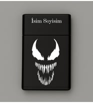 Venom Desenli Metal Tabaka – Kişiye Özel İsimli Hediyelik