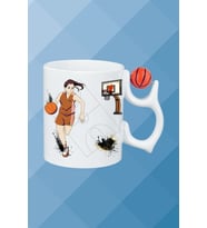 Basketboll Toplu Basket Sever Kupa Bardak Çay Kahve Fincanı Kadın Oyunculu-12