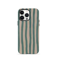 iPhone 13 Pro Vorian Çift Katmanlı Kılıf Sage Riviera Stripe