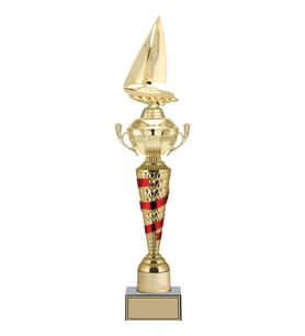 ODAK KUPA - Figürlü Kupalar - Yelken Figürlü Kupalar FG-078 B - 56 cm