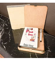 Güzellik Uzmanı Ahşap Kutulu Defter Kalem Set