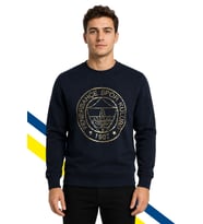 ERKEK TRIBUN ALTIN LOGOLU SWEAT