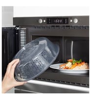 Mİkrodalga Fırın Kapağı MeridyenDukkan Mavi 26 Cm Mikrodalga Kapak (Gri)