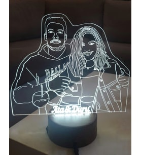 Kişiye Özel 3D Led Lamba