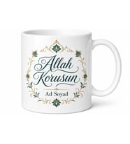 İsme Özel Allah Korusun Yazılı Kupa Bardak Dini Dualı Hediye