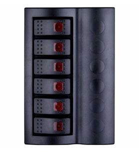 BFY Otomatik Sigortalı Işıklı Switch Panel, 6 Anahtarlı (STD)