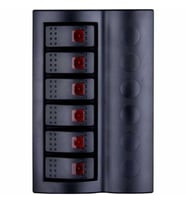 BFY Otomatik Sigortalı Işıklı Switch Panel, 6 Anahtarlı (STD)