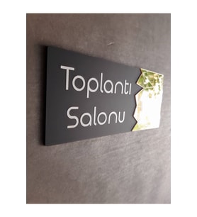 Klasik Seri (TOPLANTI ODASI) Ofis Kapı Isimliği Yönlendirme Tabelası