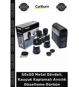 #Dürbün Mavi Mercekli Uzak 50x50 Metal Gövdeli Kauçuk Kaplamalı Avcılık Gözetleme Dürbün