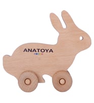 Ahşap İki Boyutlu Oyuncak Tavşan - Anatoya
