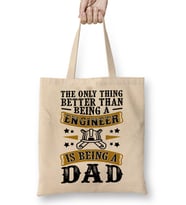 Mens Dad And Engineer Funny Fathers Gift Ideas 04 Bez Çanta Uzun Saplı