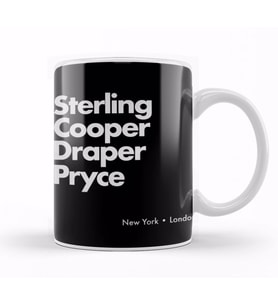 Sterling Cooper Draper Pryce Mad Men inspired 01 Kupa Bardak Porselen
