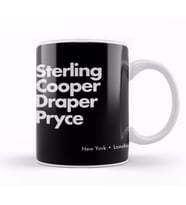 Sterling Cooper Draper Pryce Mad Men inspired 01 Kupa Bardak Porselen