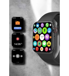 Mey İthalat® Akıllı Saat 44Mm Çelik Kasa, Oled Ekran Gelişmiş Takibi
