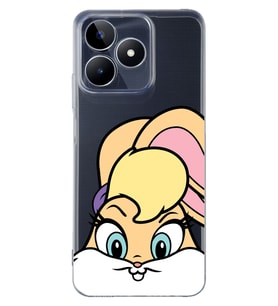 Realme C53 Uyumlu Lola Bunny Desenli Şeffaf Telefon Kılıfı
