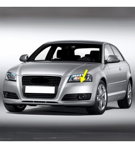 Audi A3 HB 2009-2012 Sol Ön Far Yıkama Kapağı 8P0955275A