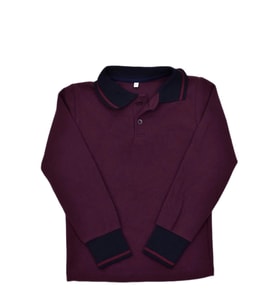 Kolej Polo Yaka Selanik Sweat Mürdüm BGL-ST03896