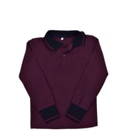 Kolej Polo Yaka Selanik Sweat Mürdüm BGL-ST03896