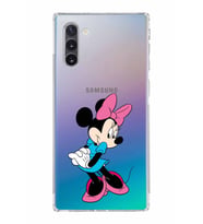 Samsung Galaxy Note 10  Kamera Korumalı Kapak Minnie Mouse Tasarımlı  Şeffaf  Kılıf