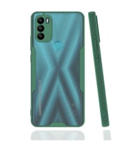 General Mobile 21 Plus Kılıf Parfe Kenarları Pastel Renk Silikon Kılıf (Koyu Yeşil)