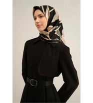 Armine 2025 Yaz Sezonu %100 Twill İpek Eşarp 9302D 08