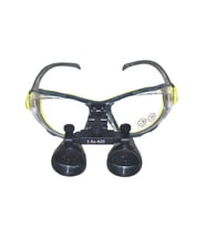 HiperLupa ST235 Doktor Gözlük Delta Plus Sarı Çerçeve 3-5X Siyah Loupe