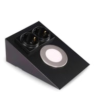 Mutfak Aydınlatma Tezgah Altı Led Prizli Led Aydınlatma Armatür Siyah Metal