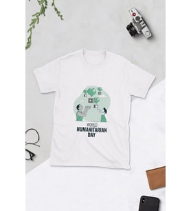Dünya İnsani Yardım Günü Tasarımlı T-shirt