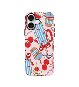 iPhone 17 Vorian Çift Katmanlı MagSafe Kılıf Dolce Cherry Picnic