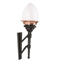 AVONNI BAP-68050-BSY-OP Sarı/Siyah Boyalı Dış Mekan Aydınlatma E27 Aluminyum Döküm Dip Akrilik Cam 28x22cm