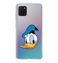 Samsung Galaxy A81  Kapak Donald Duck Tasarımlı Şeffaf Silikon Kılıf