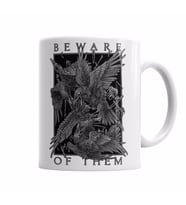Beware of them  The crow   Kupa Bardak Porselen