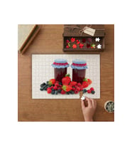 Meyve Reçelleri - Kırmızı Meyveler Tasarımı 240 parça Ahşap Puzzle Ahşap Kutuda MP01827