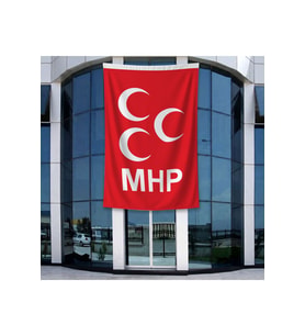 MHP Bayrağı 140gr Premium Raşel Kumaş 400x600cm