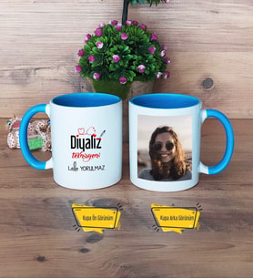 Diyaliz Teknisyeni Kupa Bardak Mavi Fotoğraflı Diyaliz Teknisyenine Hediye