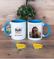 Diyaliz Teknisyeni Kupa Bardak Mavi Fotoğraflı Diyaliz Teknisyenine Hediye