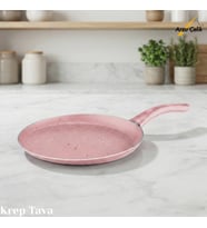 ARZU ÇELİK 30 Cm Granit Krep Tavası - Pembe