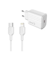 Play Serisi PL2 Type-C to Lightning 2in1 PD Seyahat Şarj Aleti 20W (Beyaz)