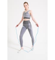 FORMactive Melanjlı Dikişsiz Spor Tayt (Beyaz)